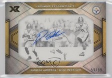 2019 Panini XR Luminous Endorsements 59/99 Diontae Johnson #LE-JO Auto 4nm