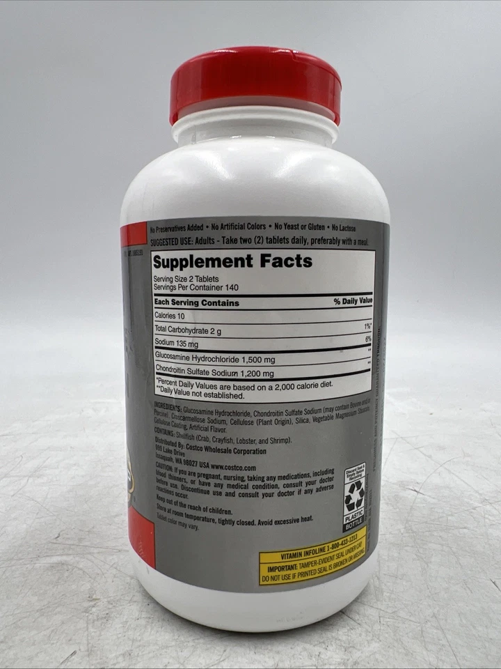 Kirkland Signature Advance Glucosamina y Condroitina - Soporte Articular - 280ct Foto 2 de 3