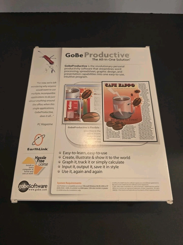 Gobe Productive All In One Version 3 Office Suite 2003 Windows New Sealed - Image 3 of 4