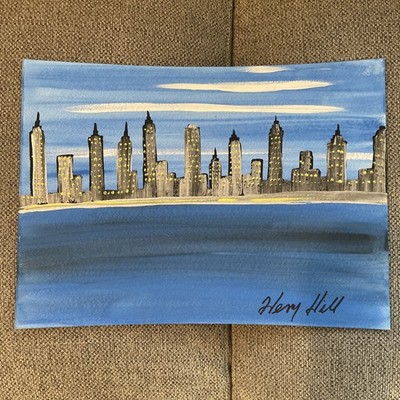 Goodfellas Gangster Henry Hill Authentic Original 11x15'' NYC Skyline Painting E