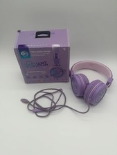 MEE audio KidJamz KJ55 Safe Listening USB-C Headphones LED Lights Mic Lavender
