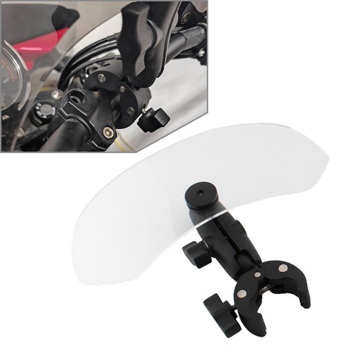 1Pc Clear Universal Motorcycle Small Front Windshield Wind Deflector ...
