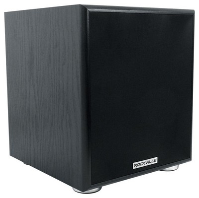 Rockville ROCK SHAKER 6.5'' Inch Black 200w Powered Home Theater Subwoofer Sub