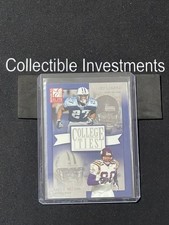 2002 Donruss Elite Eddie George / Cris Carter College Ties /1600 #CT-17 Vikings