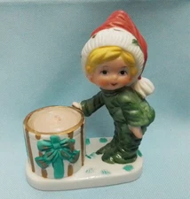 Jasco 1978 Boy With Package Candle Holder