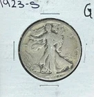 1923-S WALKING LIBERTY SILVER HALF DOLLAR ~ GOOD   ~NICE COIN ~90% SILVER