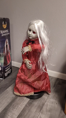 Spirit Halloween Roaming Antique Doll Animatronic Halloween Prop