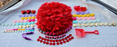 Sensory Bin Filler February Valentine Textures Colors Shapes 593 Pcs Montessori