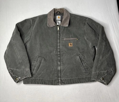 Vintage Carhartt J97 Mos Detroit Jacket Size XL Regular Moss Green - product listing photo
