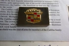 CADILLAC ENAMEL COLOR U.S. CAR MAKER LOGO 1978 VERY RARE SILVER BAR PAPER 2C3