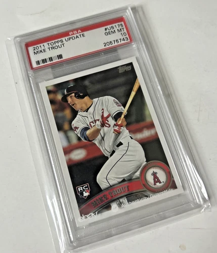 PSA 10 Gem Mint 2011 Topps Update Mike Trout Iconic Rookie Card #US175-Angels