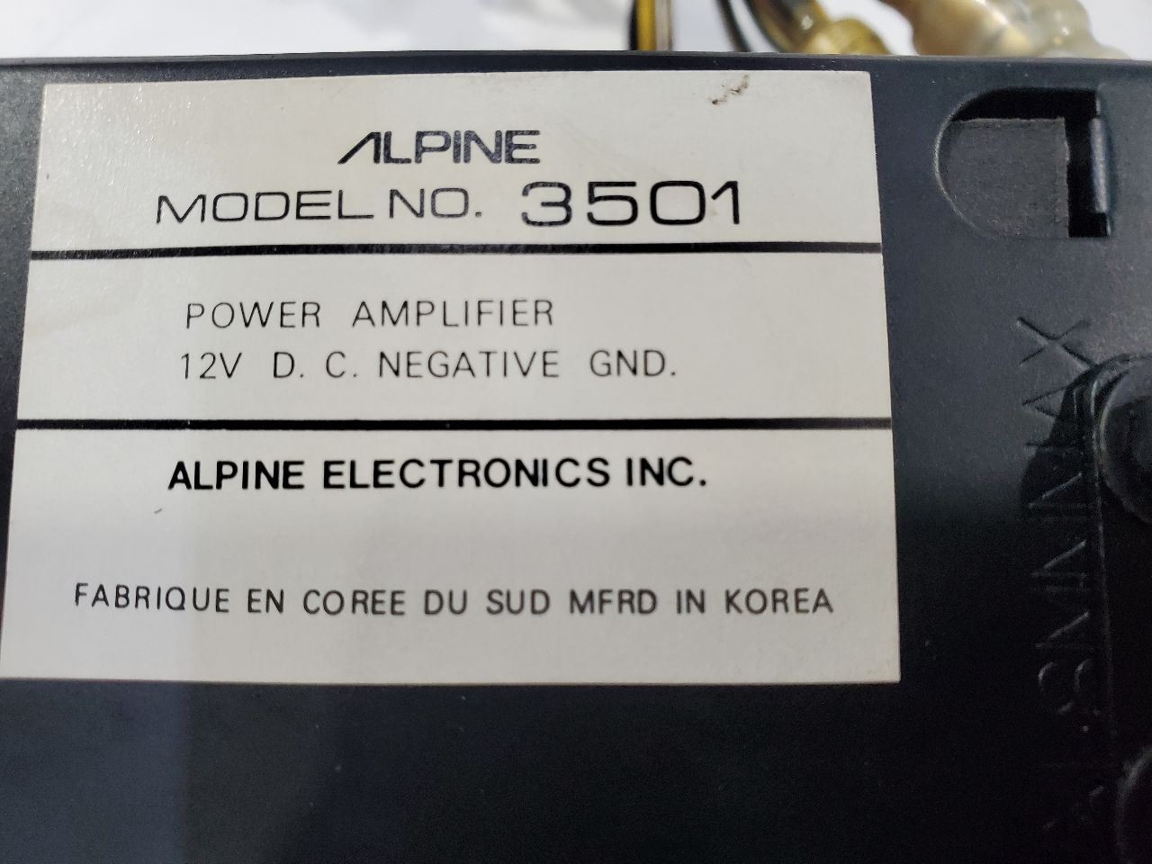 1991 Bentley Turbo R OEM Radio ALPINE 3501 Amplifier