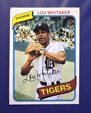 1980 TOPPS #358 LOU WHITAKER DETROIT TIGERS  *FREE SHIPPING*