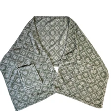 The Animal Rescue Site Wrap Shaw Blanket Super Cozy Fleece Sage Green Paw Print