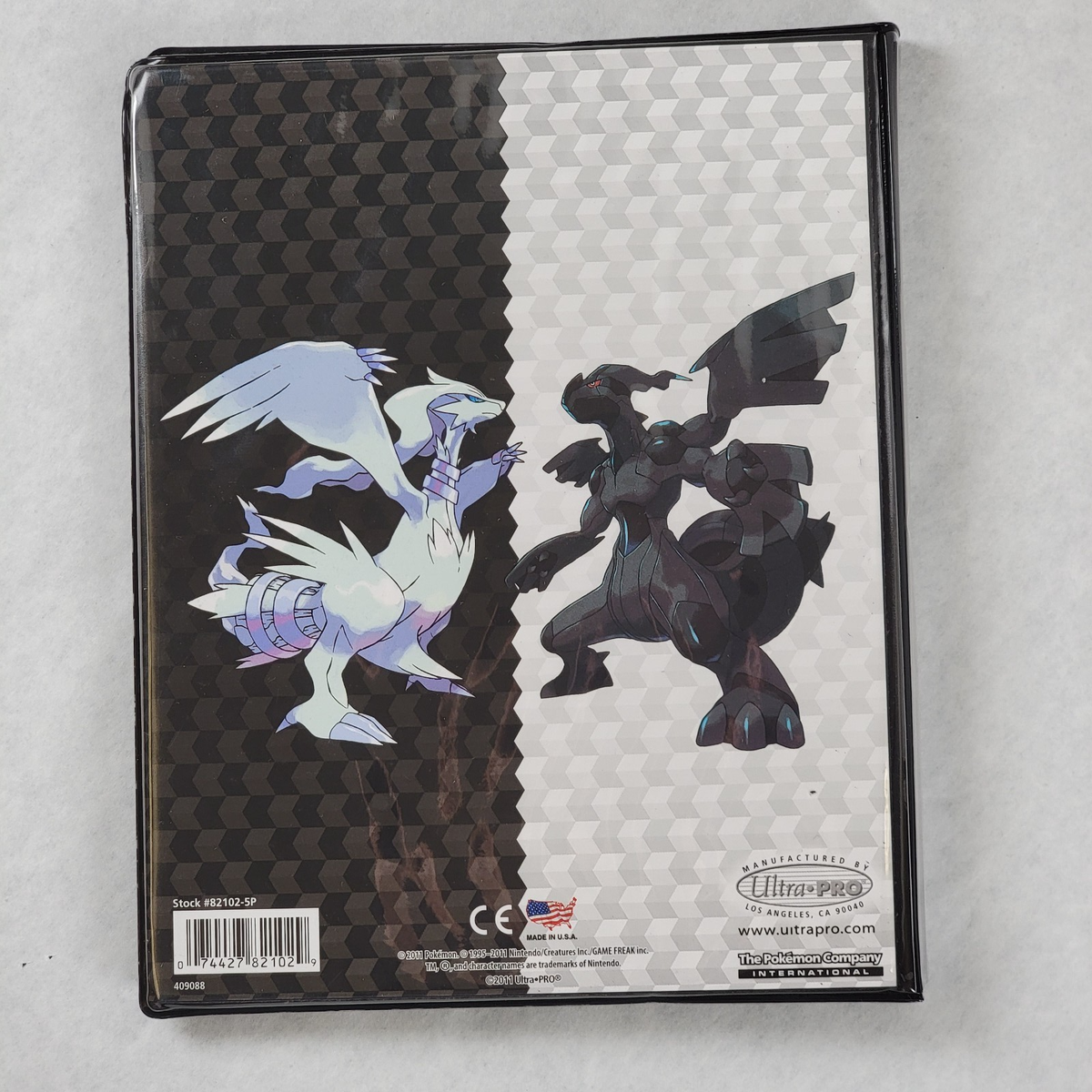 POKEMON Trading Card BLACK & WHITE 4-Pocket Binder 10 Page Album