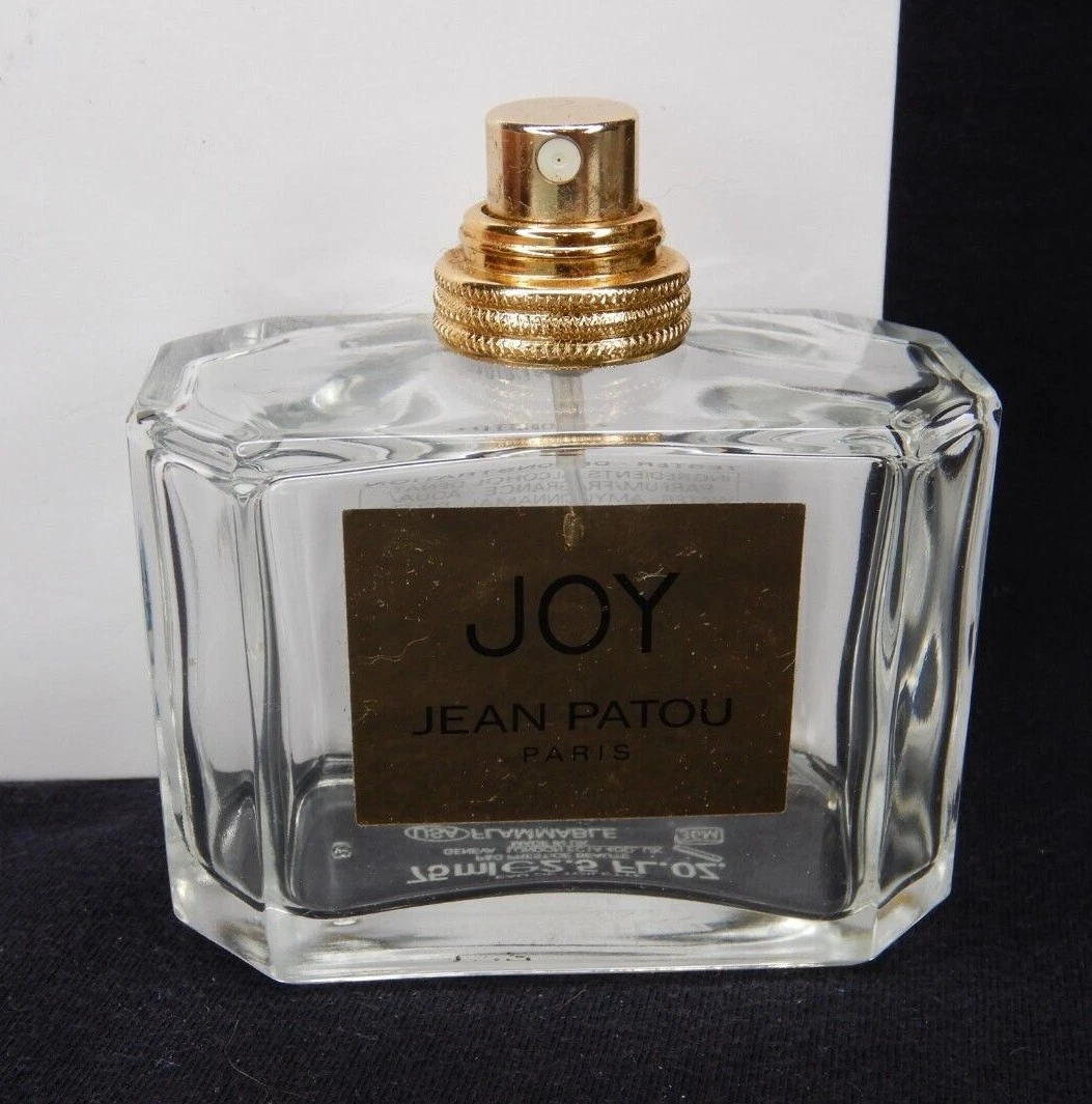 EMPTY PERFUME BOTTLE Jean Patou Joy EDT 2.5oz 75ml