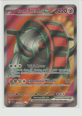 YS⭐︎7 Iron Treads EX Ultra Rare Full Art Holo Pokemon Card SVI 233