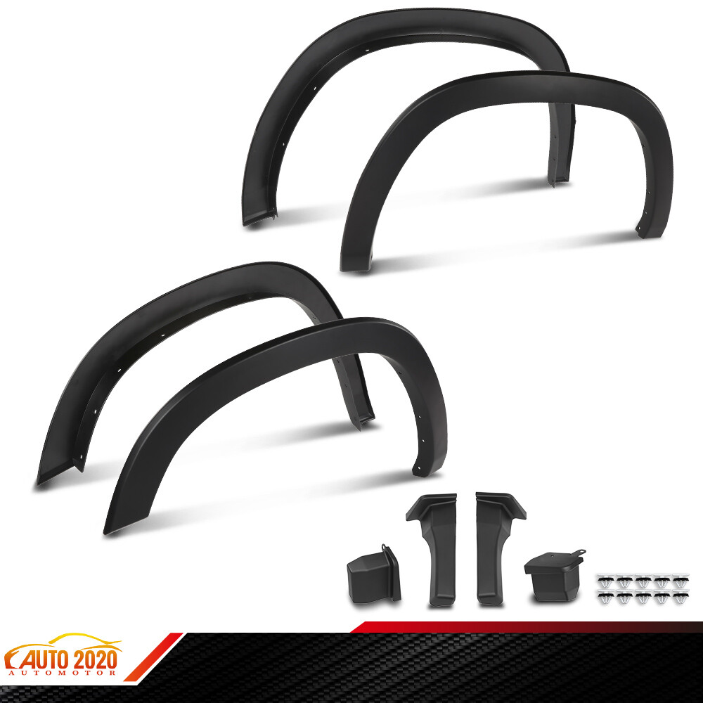 2019-2024 Dodge Ram 1500 Matte Black Factory Style Fender Flares with Mud Guards
