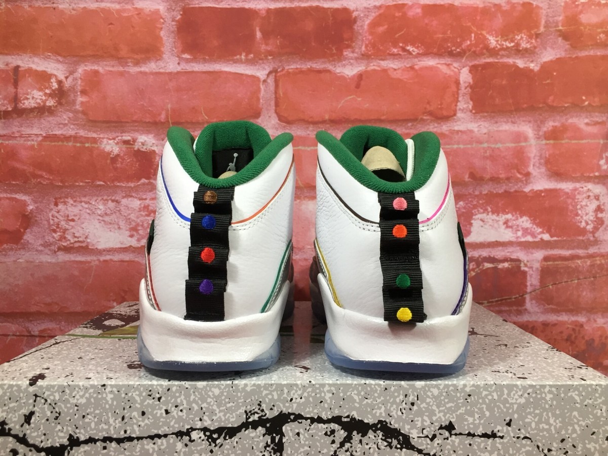 NIKE AIR JORDAN 10 RETRO WINGS WHITE CLOVER CHROME CK4352  display picture 1