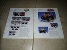 1990s Hot Wheels Press Kit Sheets Attack Pack & Bruno The Bad Dog