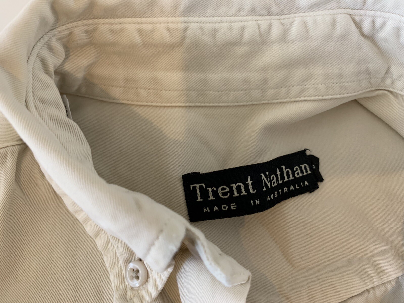 TRENT NATHAN Long Sleeve Button Front Shirt Men's Sm… Gem