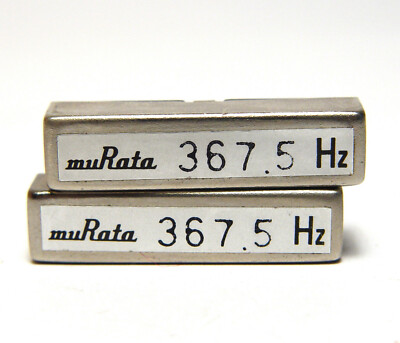 2x Murata Quarz-Filter / Stimmgabel-Resonator, EFM-R, 367.5 Hz Tuning Fork, NOS