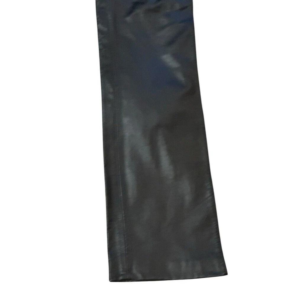 Harley Davidson Mujer’s Cuero Negro Moto Blanco Esmoquin Rayas Talla 12 Foto 3 de 4