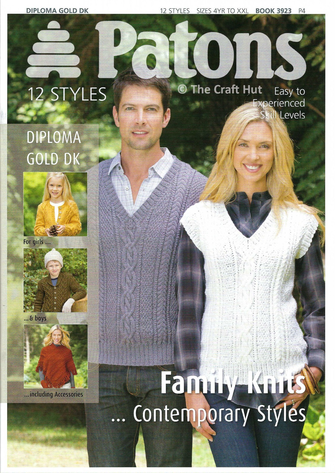 Hand Knitting PATTERN ONLY Patons Family Contemporary Knits 3923 New