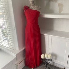 Red bodiced lace back dress 