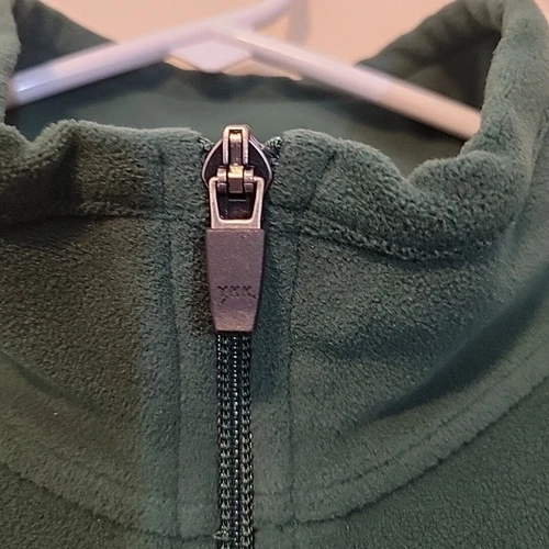 L.L. Bean Jacket Adult Large Green Fleece Full Zip Mock Neck Long Sleeve Mens image 5