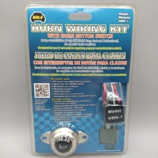 Wolo HWK-1 Horn Wiring Kit With Horn Button Switch New Sealed 12 Volt