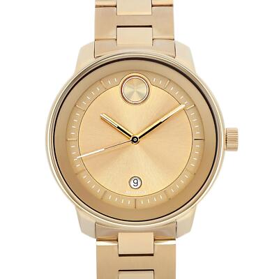 Movado Women\'s Watch 3600750 Bold Verso Gold Dial Swiss Quartz Steel Band 38mm Movado Bold Verso Series Women main image 2