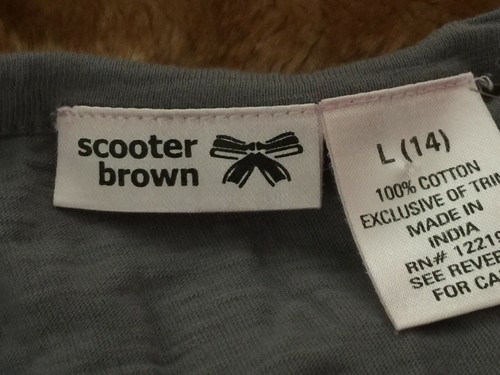 Scooter Brown Girls Cardigan Jacket with Ruffles Size L (14) Grey - Picture 4 of 4