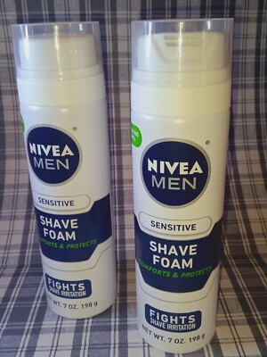 Nivea Men SG_B00DWGZM0C_US 7oz. Sensitive Shaving Foam - 2 pieces
