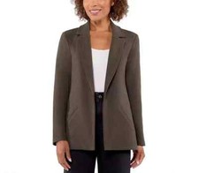 Matty M Ladies' Knit Boyfriend Blazer, Pebble, Size M