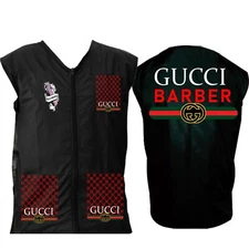 Professional Barbershop vest Uniform, Barber Jacket Haircut Cape Barber Smock