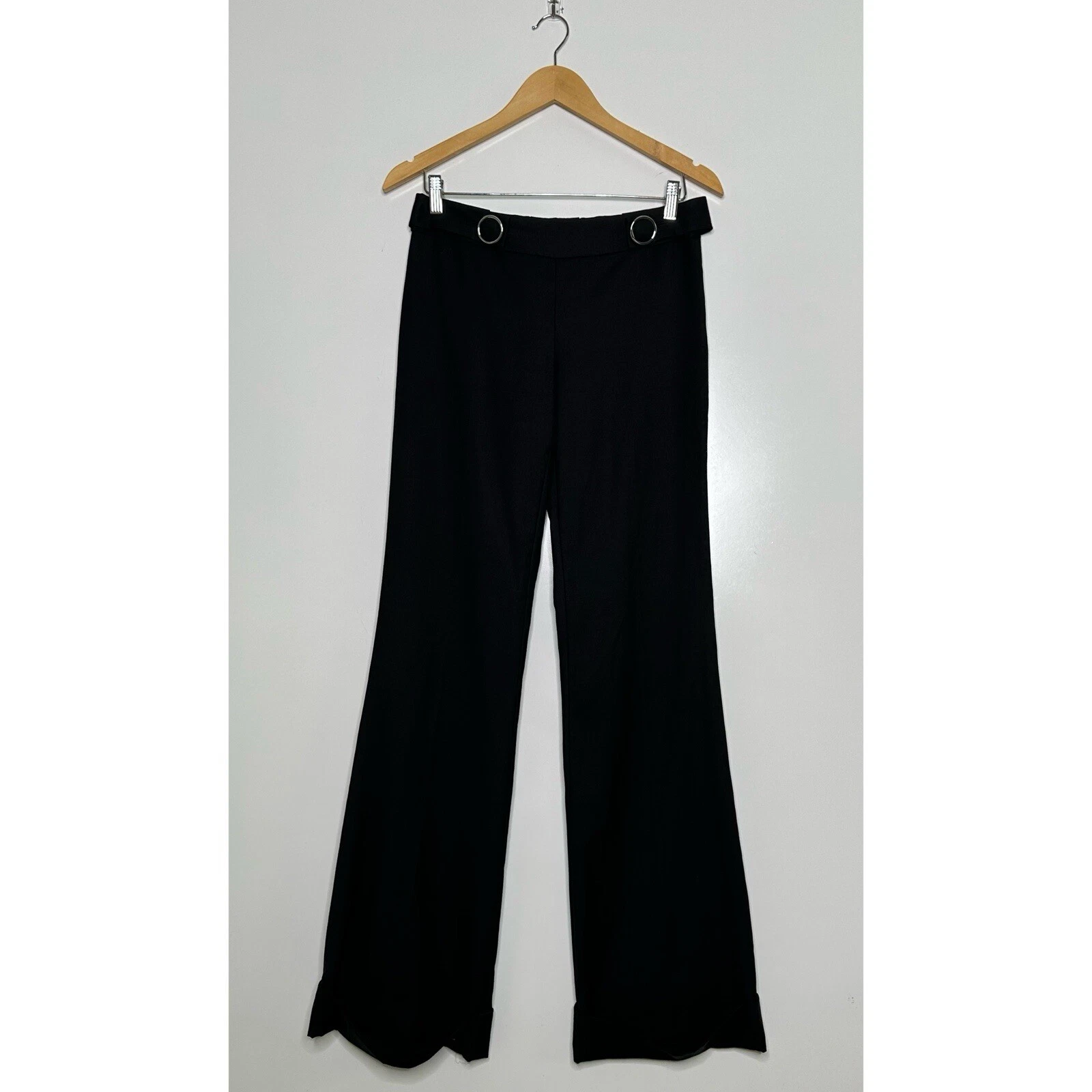 Pantalone pantalone Tory Burch nero misto lana corinna taglia 2