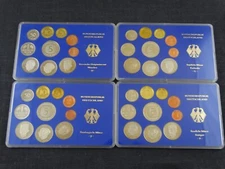 FRG - DM Coin Set (PP)- 1985 4 Sets Mints F, D, J, G