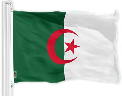 Algerien Flagge 150x90 Cm – Nationalistische Fahne Von 1960 Mit Masttasche, 100D Polyester