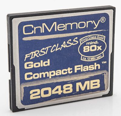 Cn Memory CnMemory 2GB  2048MB 80x CompactFlash CF Card 12Mb/s