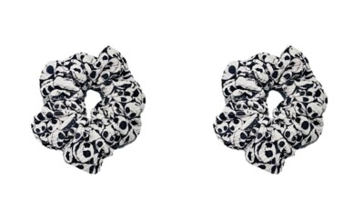 Nightmare Before Christmas Themed Hair Scrunchies Set of 2