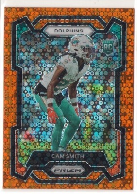 CAM SMITH 2023 Panini Prizm Orange Disco RC Rookie #364 Dolphins Gamecocks