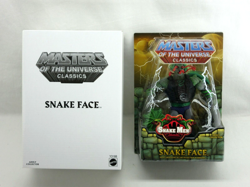 MOTUC,MOTU,SNAKE FACE,MASTERS OF UNIVERSE CLASSICS,HE-MAN,SEALED,FIGURE,MOC