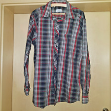 Camargue  Gr. L (52/54)  schwarz   , kariert , 61 x 78  cm , langarm