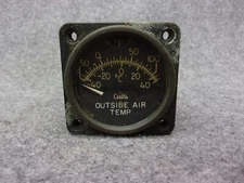 Cessna Garwin Outside Air Temp OAT Indicator Gauge P/N CM2628L1