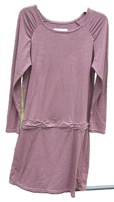 Carve Designs Women's Casual Dress Size L Drop Waist Purple Stripe Boat Neck  | eBay