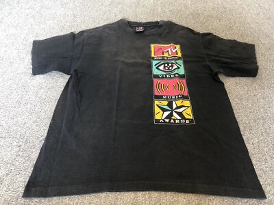 MTV T-SHIRT VIDEO MUSIC AWARDS 1991 GIANT BODY 90s VINTAGE ROCK