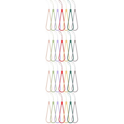 4 Count Geflochtenes Silikon -Lanyard Handy Hängendes Seil Handyband Aus - Zdjęcie 6 z 12