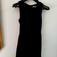 REVIEW Dress Women’s Size 6 Black Lace A-Line 60s Classic Cocktail Party