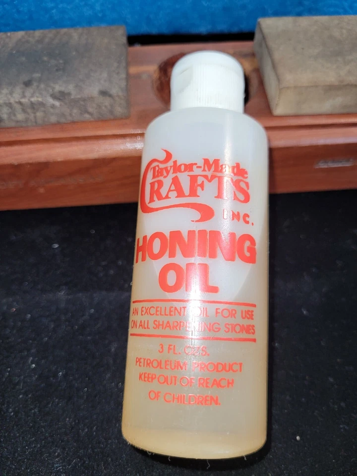 Juego combinado original suave y duro Arkansas Oilstone de colección hecho por Taylor Crafts. OBO Foto 4 de 4